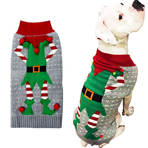 Product Cover HAPEE Dog Sweaters for Christmas Santa Pet Cat Clothes,Dog Accessories, Dog Apparel