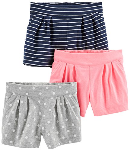 Product Cover Simple Joys by Carter's Toddler Girls' 3-Pack Knit Shorts