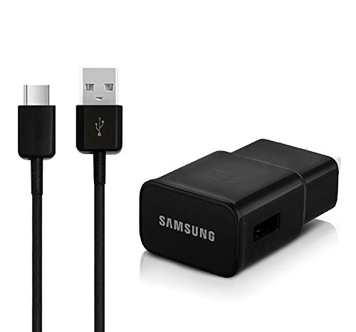 Product Cover OEM Samsung Fast Adaptive Wall Adapter Charger for Galaxy S8 S8+ Note 8 EP-TA20JBE + 10 Foot Type C/USB-C Cable - Black
