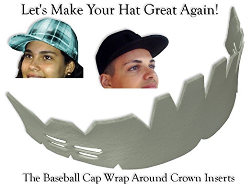 Product Cover 2Pk. Baseball Caps Wrap-Around Crown Inserts| Hat Shaper| Washing Aide| Storage