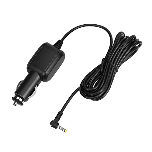 Product Cover NAVISKAUTO 12-24V Car Cigarette Lighter Power Cable Charger Adapter Cable for NAVISKAUTO Car Portable DVD Player -1 in Pack (Black)