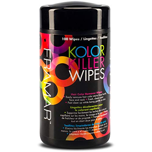 Product Cover Framar Kolor Killer Wipes - Hair Dye Remover, Hair Color Remover - Wipes Dispenser of 100