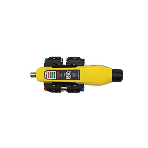 Product Cover Klein Tools VDV512-101 Explorer 2 Coax Tester Kit, Includes Cable Tester / Wire Tracer / Coax Mapper with Remotes to Test up to 4 Locations