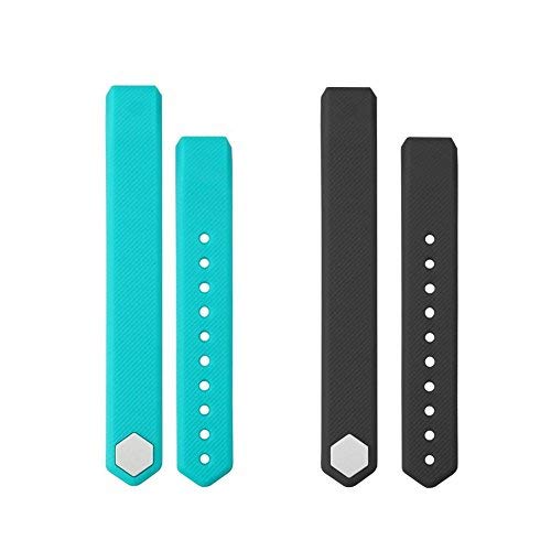 Product Cover TOOBUR Replacement Straps Watchband for ID115 and ID115HR, 2 Pack (Green Black)