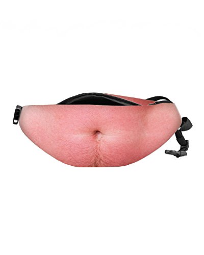 Product Cover Funny Pop Dad Belt Bag Men Travel Bags Flesh Color Creative Fanny Pack Beer Fat Belly Bum Pouch Waist Bag