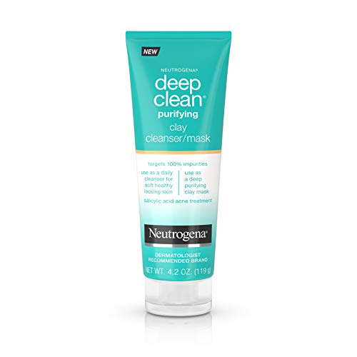 Product Cover Neutrogena Deep Clean Purifying Clay Face Mask and Facial Cleanser, 4.2 oz