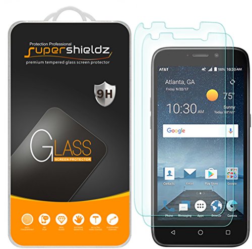 Product Cover (2 Pack) Supershieldz for ZTE Maven 3 (AT&T) Tempered Glass Screen Protector, Anti Scratch, Bubble Free