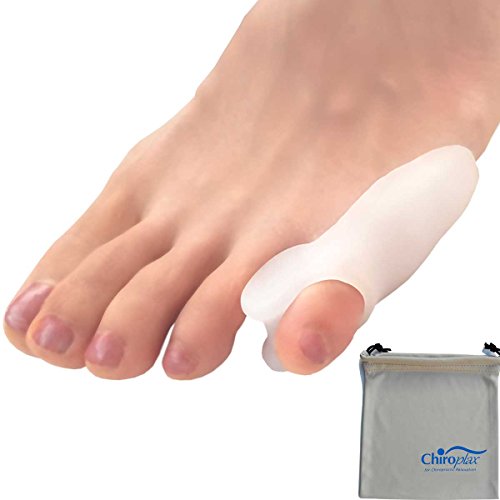 Product Cover Chiroplax Tailor's Bunion Corrector Pad (6 Pads+ 1 Pouch) Bunionette Straightener Separator Cushion Pinky Toe Protector Shield Pain Relief Spacer Splint Cover Guard
