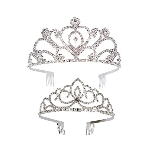 Product Cover Jaciya 2 Pack Tiaras And Crowns for Women - Princess Crown Queen Crown Tiara for Women Birthday Crowns for Women Birthday Tiaras for Women Queen Crowns for Women Princess Tiara Crown for Women Crystal
