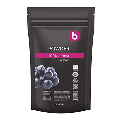 Product Cover Bobica's PREMIUM European Organic Aronia Berry (Chokeberry) Powder | 1lb/454g | Antioxidant Superfood, Anti-inflammatory, Immunity | 100% Pure, Non-GMO, Gluten-Free, Raw |