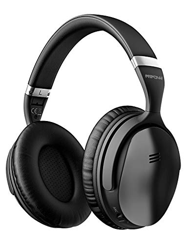 Product Cover Mpow H5 Active Noise Cancelling Headphones, Superior Deep Bass Bluetooth Headphones Over Ear, 30Hrs Playtime ANC Wireless Headphones with Mic, Soft Protein Earpads, for TV/PC/Cellphone/Travel/Work