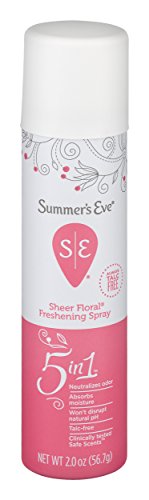 Product Cover Summer's Eve Freshening Spray | Sheer Floral | 2 oz Size | Pack of 6 | pH Balanced, Dermatologist & Gynecologist Tested