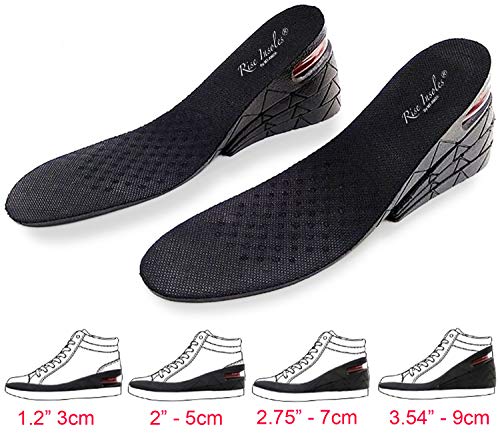 Product Cover Height Increase Insoles, 4-Layer Orthotic Heel Shoe Lift kit with Air Cushion Elevator Shoe Insole Lifts Kits Inserts for Men & Women Taller Insoles 1.2