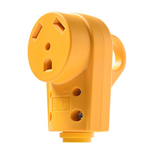 Product Cover MICTUNING 125V 30Amp Heavy Duty RV Female Replacement Receptacle Plug with Ergonomic Grip Handle Yellow