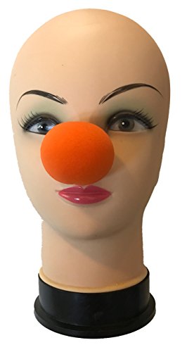Product Cover London Magic Works 2 Inch Orange Foam Clown Nose, The Finishing Touch for Any Costume