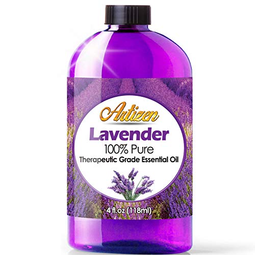 Product Cover 4oz - Artizen Lavender Essential Oil (100% PURE & NATURAL - UNDILUTED) Therapeutic Grade - Huge 4 Ounce Bottle - Perfect for Aromatherapy, Relaxation, Skin Therapy & More!