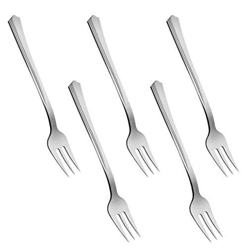 Product Cover 200-Pack Mini Petite Tasting Forks for Appetizers & Desserts - Durable Plastic, Looks Like Real Silver Matelic - Premium Quality Utensil Three Prong Disposable Cocktail Fork - 4.2
