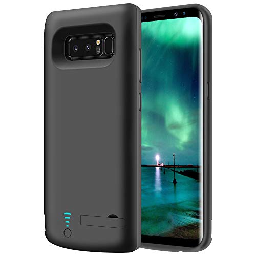 Product Cover RUNSY Samsung Galaxy Note 8 Battery Case, 6500mAh Rechargeable Battery Charging/Charger Case with S-Pen Hole, Adds 1.4X Extra Juice, Charges 2 Devices Simultaneously (6.3 inch for Note 8)