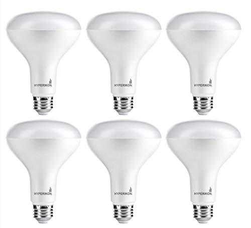 Product Cover Hyperikon BR30 LED Bulb, 9W (65W Equivalent), DImmable Flood Light, E26, 4000K Daylight, CRI90, UL, Energy Star, 6 Pack