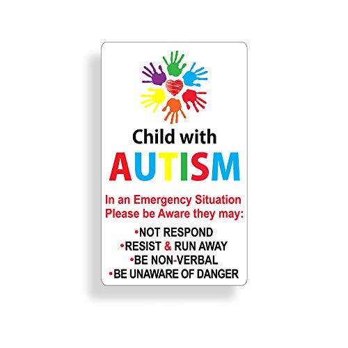 Product Cover Autism Awareness Static Cling Safe Safety Decal for Autistic Child Custom Die Cut Graphic