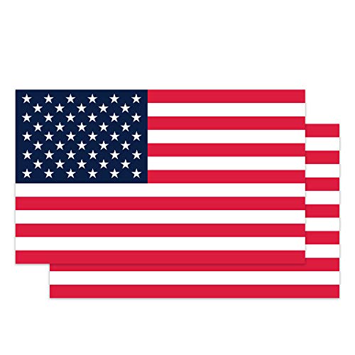 Product Cover Classic Biker Gear American Flag Hard Hat Stickers - 1.8