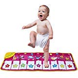 Product Cover Musical Mat,Kingseye Baby Early Education Music Piano Keyboard Carpet Animal Blanket Touch Play Safety Learn Singing funny Toy for Kids (Purple)