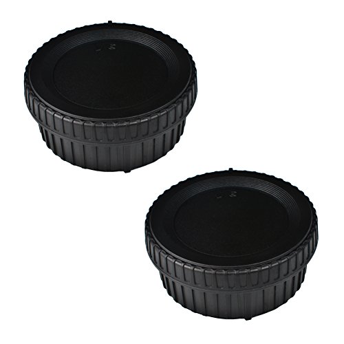 Product Cover (2 Pack) VKO Body Cap & Rear Lens Cap Replacement for Nikon D5600 D5500 D500 D5 D750 D700 D850 D7500 D7200 D7100 D610 D3500 D3400 D3300 D3200 D5200 D5300 Camera Body & F Mount Lens Replaces LF-4 BF-1B