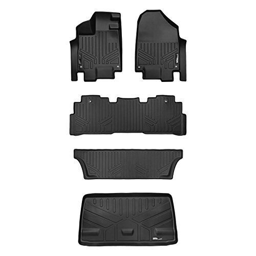 Product Cover MAXLINER Floor Mats 3 Rows and Cargo Liner Behind 3rd Row Set Black for 2018-2019 Honda Odyssey