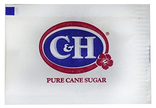 Product Cover C&H Pure Cane NON-GMO Granulated Sugar, 0.10 Ounce (2.83 Gram) Packets - Pack of 500