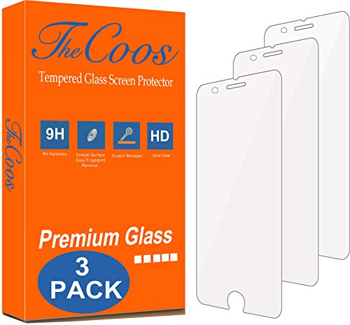 Product Cover [3-Pack] TheCoos Tempered Glass Screen Protector Apple iPhone 8 & iPhone 7