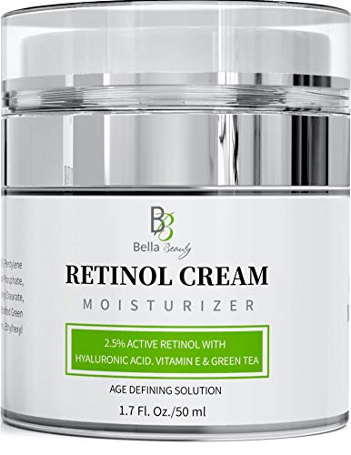Product Cover Retinol Moisturizer Anti Aging Cream for Face and Eye Area - With Hyaluronic Acid - 2.5% Active Retinol - Vitamin E - Reduce Appearance of Wrinkles and Fine lines - Best Day and Night Face Cream