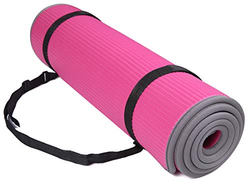 Product Cover BalanceFrom GoFit All-Purpose 2/5-Inch (10mm) Extra Thick High Density Anti-Slip Exercise Pilates Yoga Mat with Carrying Strap