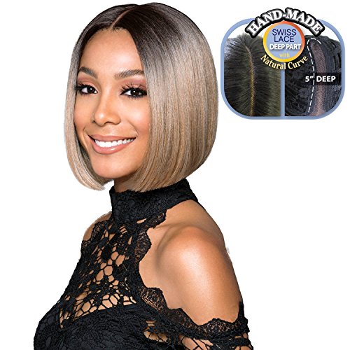 Product Cover Bobbi Boss Synthetic Lace Front Wig MLF217 Silky Yaky Lyna Sleek (1B)