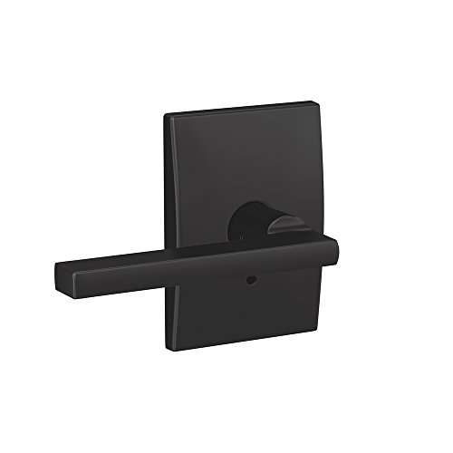 Product Cover Schlage Custom FC21 LAT 622 CEN Latitude Lever with Century Trim Hall-Closet and Bed-Bath Lock, Matte Black