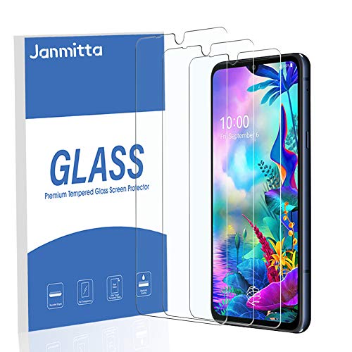Product Cover [3-Pack] Janmitta for LG G8X Thinq Screen Protector, (Not for LG Dual Screen) HD Protector [Anti-Scratch] [No-Bubble], Tempered Glass Film Glass for LG G8X Thinq/LG V50s Thinq