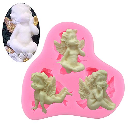 Product Cover WYD 3D Angels Fairy Silicone Molds Cake Molds Decoration Handmade Soap Fondant Molds