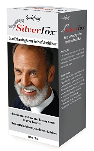 Product Cover Godefroy Silver Fox Men's Silver And Gray Beard Brightener For Caucasian Hair Types, 3 Fluid Ounce