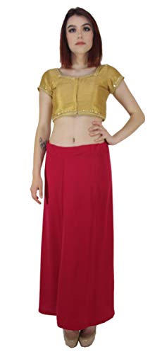 Product Cover Multiple Colors - Sari Petticoat Stitched Indian Saree Petticoat Adjustable Waist Sari Skirt