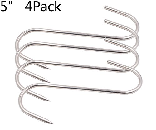 Product Cover 5 Inch Meat Hooks HONSHEN S-Hook Stainless Steel Meat Processing Butcher Hook Pot Hooks