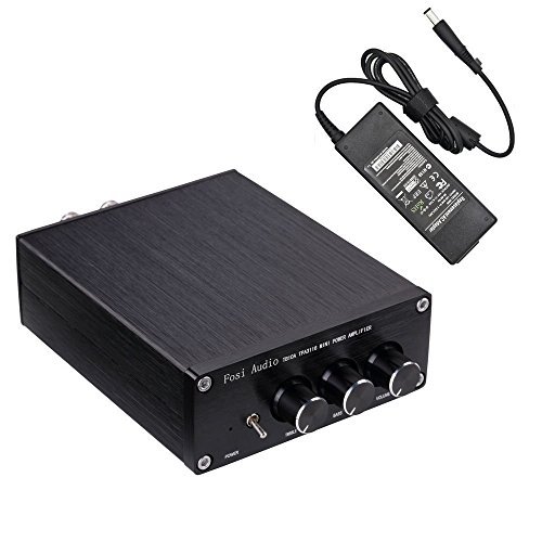 Product Cover Fosi Audio 2 Channel Stereo Audio Amplifier Mini Hi-Fi Class D Amp 2.0CH for Home Speakers 50W x 2 With Bass and Treble Control TPA3116 (With Power Supply)