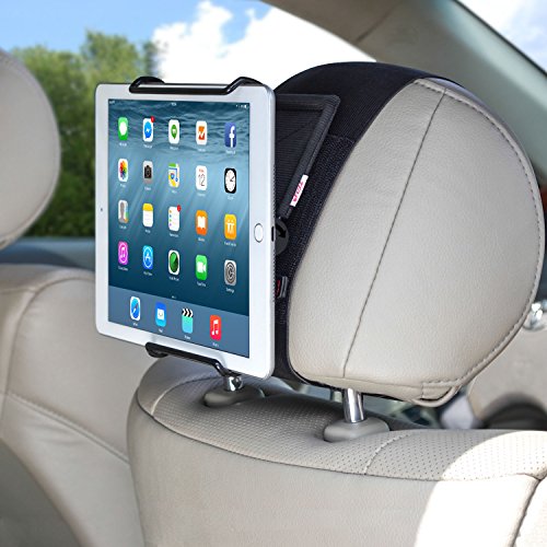 Product Cover TFY Universal Car Headrest Mount Holder with Angle- Adjustable Holding Clamp for 6-12.9 inch Tablets