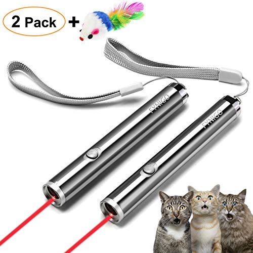 Product Cover FYNIGO Cat Toys Wand,Interactive Toys for Cats and Dogs,2 in 1 Function,Pet Chaser Toys for Exercise(2 Pack)