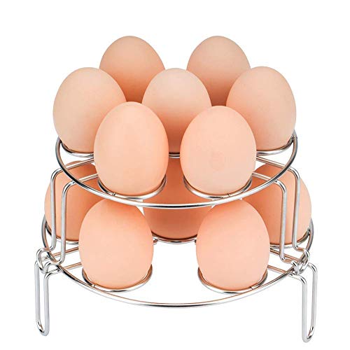 Product Cover WaterLuu Egg Steamer Rack Stackable Egg Rack for Instant Pot Accessories - Fits for Instant Pot 5,6,8 qt Pressure Cooker - (2 pack)
