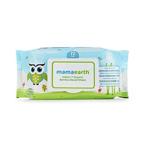 Product Cover Mamaearth India's First Organic Bamboo Based Baby Wipes (72 Wipes)