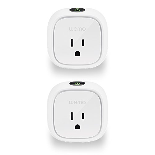 Product Cover Wemo Insight Smart Plug 2-pack, Control Your Lights and Manage Energy Costs From Anywhere, No Hub Required. Works with Amazon Alexa and the Google Assistant (F7C029-BDL)