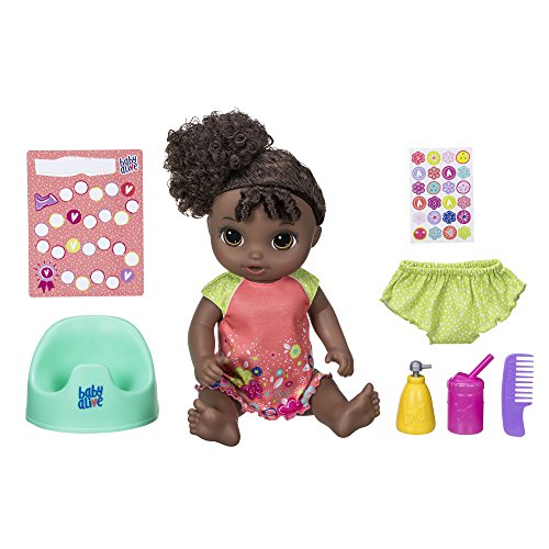 Product Cover Baby Alive Potty Dance Baby: Talking Baby Doll with Black Curly Hair, Potty, Rewards Chart, Undies and More, Doll That 
