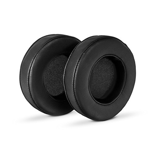 Product Cover Brainwavz XL Large Memory Foam Earpads - Suitable for Many Other Large Over The Ear Headphones - Sennheiser, AKG, HifiMan, ATH, Philips, Fostex, Sony (Black Pleather)