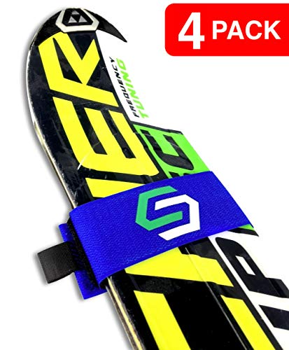 Product Cover StoreYourBoard 4 Pack of Ski Fastener Straps Blue