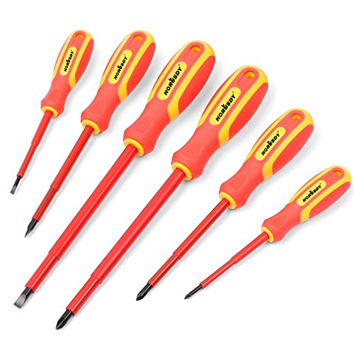 Product Cover HORUSDY 6-Piece 1000v Insulated Screwdriver Set, Magnetic Tip Electrician screwdriver Set (Insulated Screwdriver Set)