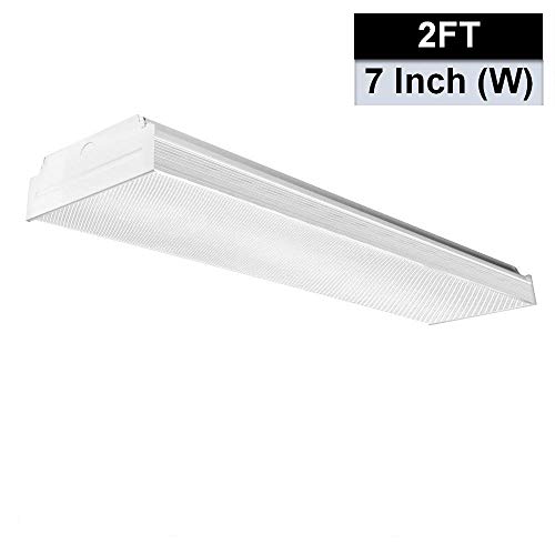 Product Cover AntLux 2FT LED Wraparound Flush Mount LED Garage Lights, 20W 2400LM, 4000K Neutral White, 2 Foot LED Wrap Light, Integrated Linear Ceiling Lighting Fixture for Kitchen, Laundry, Workshop, Closet
